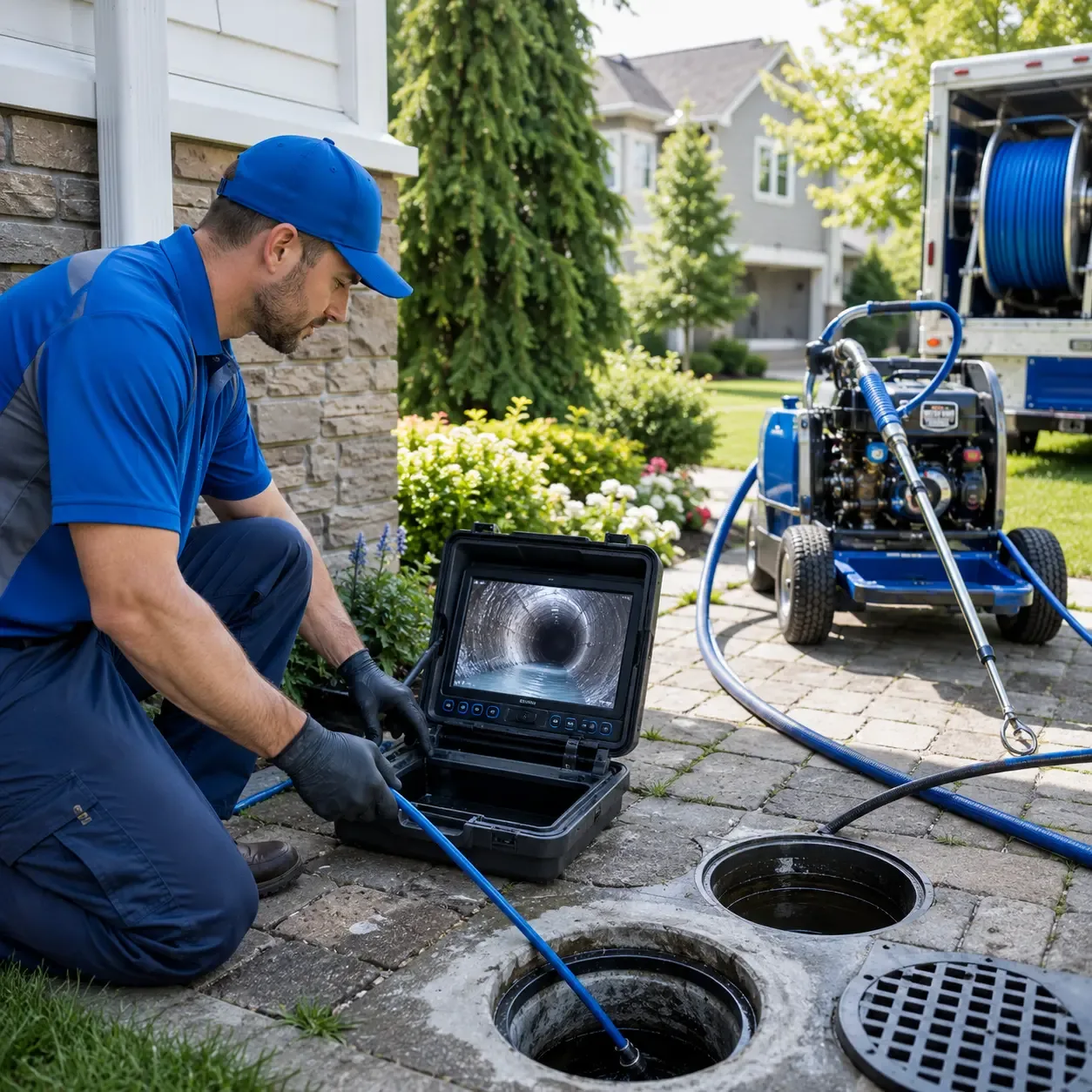 Outdoor drain cleaning professionals serving Villa Park, CA
