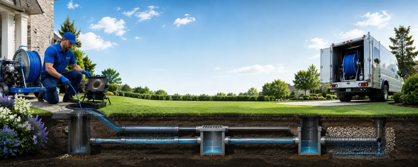 Outdoor drain cleaning information for Villa Park, CA